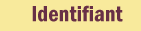 Identifiant